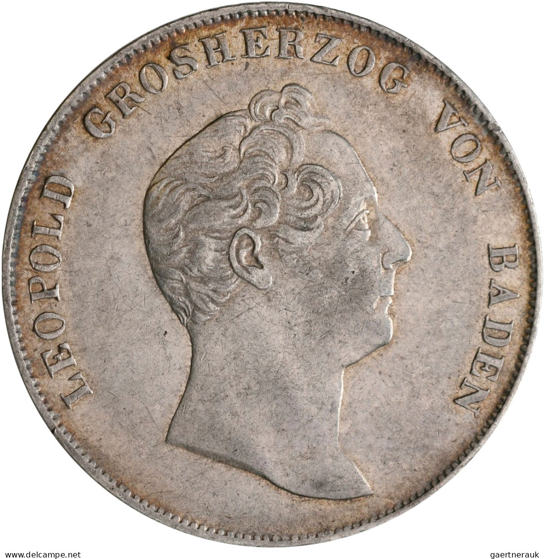 Baden: Karl Leopold Friedrich 1830-1852: Lot 2 Stück; Gulden 1838, 1839, AKS 92, - Sonstige & Ohne Zuordnung