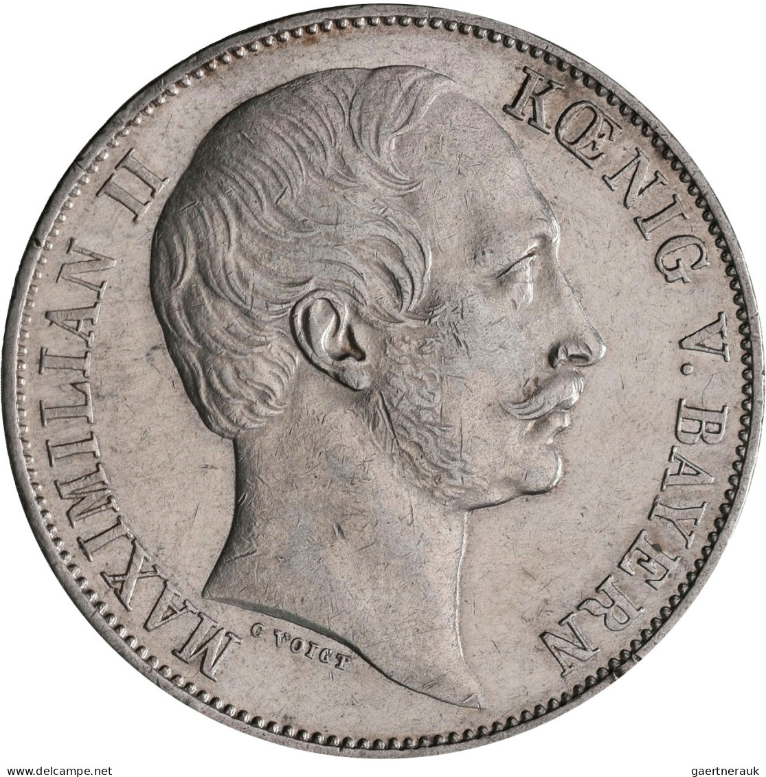 Bayern: Maximilian II. Joseph 1848-1864: Taler 1863 (Vereinstaler). AKS 149, Jae - Autres & Non Classés