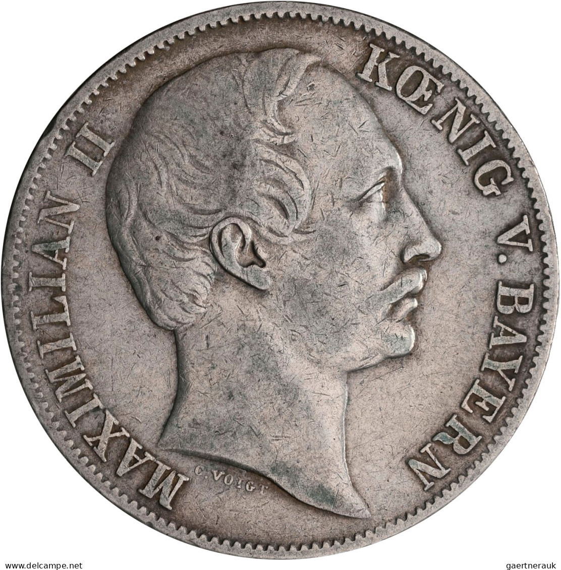 Bayern: Maximilian II. Joseph 1848-1864: Taler 1860 (Vereinstaler). AKS 149, Jae - Altri & Non Classificati
