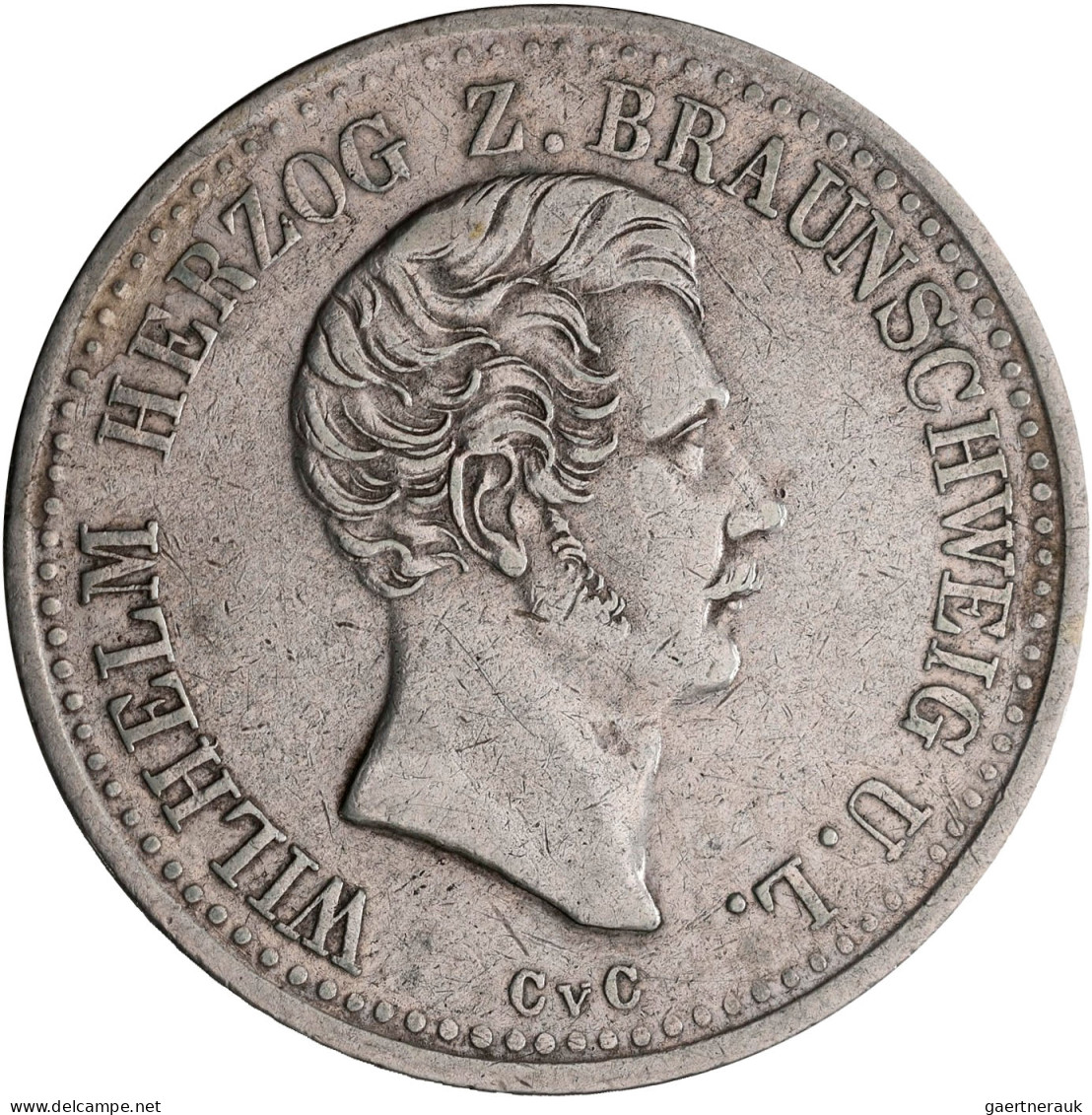 Braunschweig: Wilhelm 1831-1884: Taler 1841 CvC (Vereinstaler), AKS 78, Jaeger 2 - Andere & Zonder Classificatie