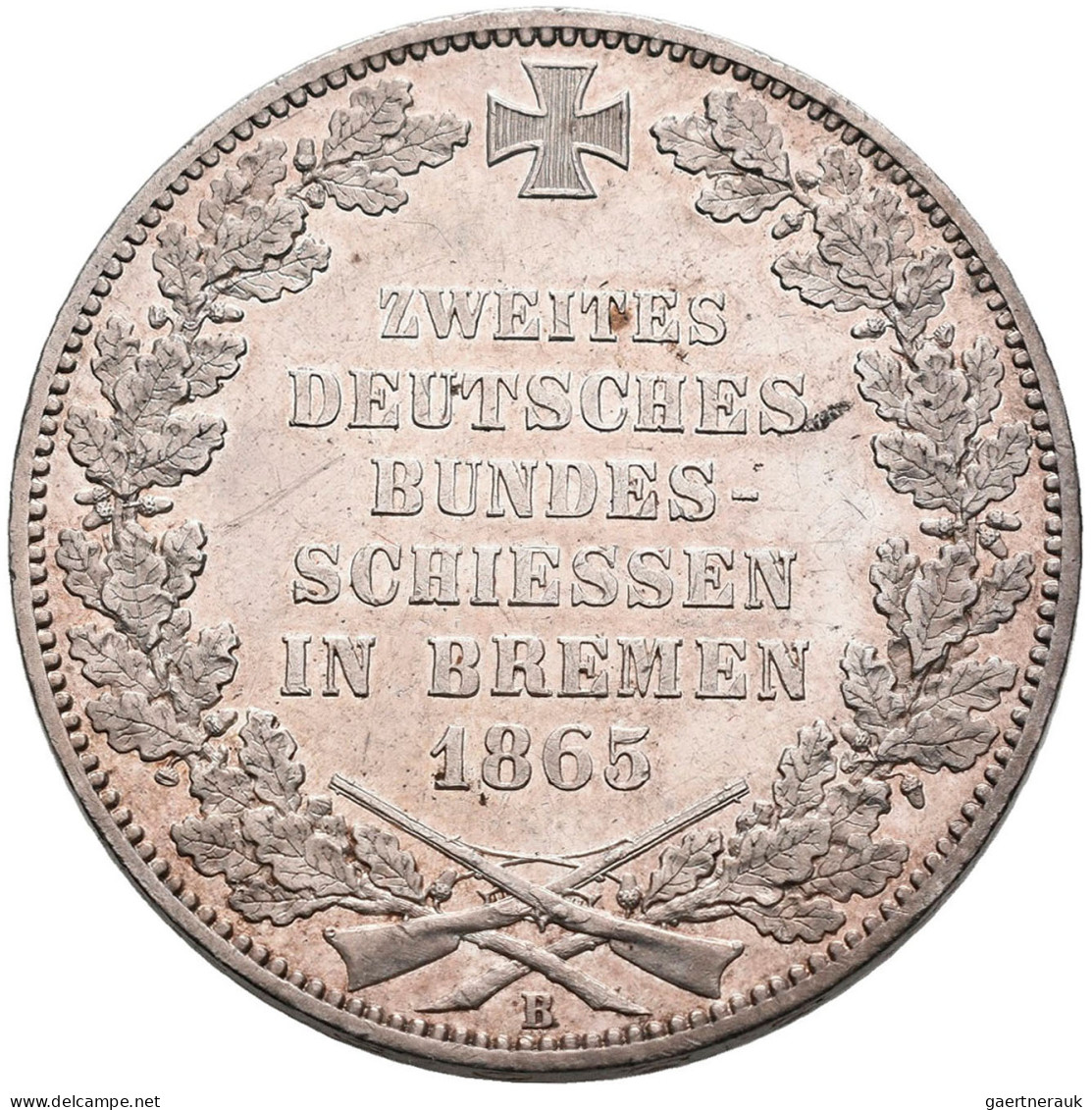 Bremen: Freie Hansestadt: Taler 1865 (Gedenktaler), Auf Das Zweite Deutsche Bund - Autres & Non Classés