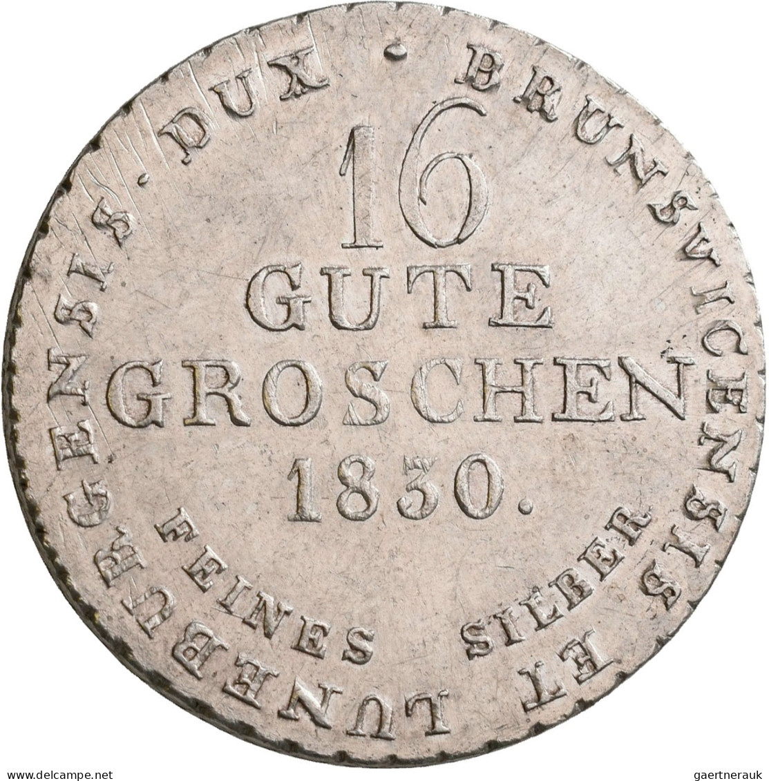 Hannover: Georg IV. 1820-1830: 16 Gute Groschen (Feines Silber) 1830, Letzter Ja - Andere & Zonder Classificatie