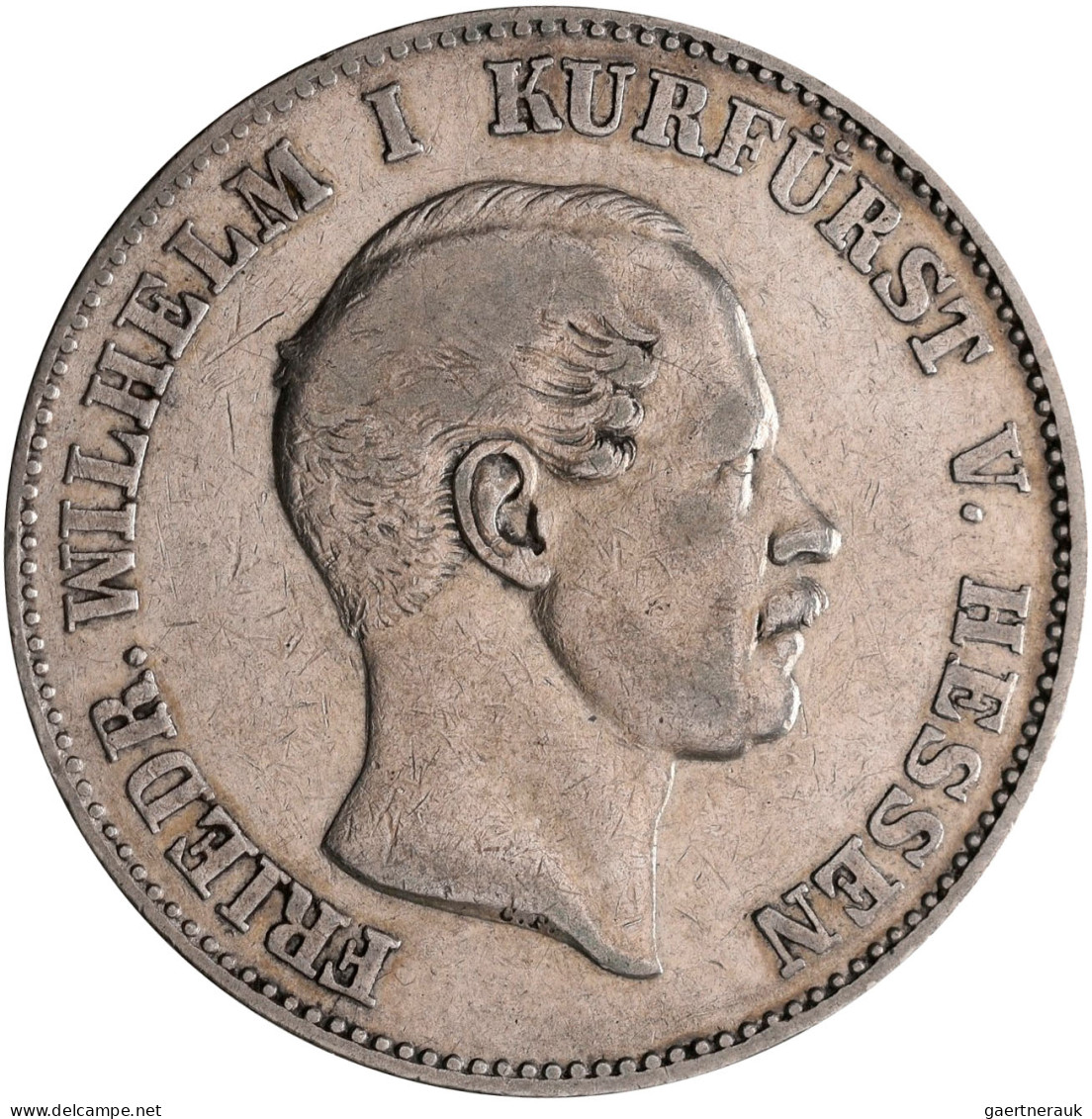 Hessen-Kassel: Friedrich Wilhelm I. 1847-1866: Taler 1858 (Vereinstaler) Mit Sig - Sonstige & Ohne Zuordnung