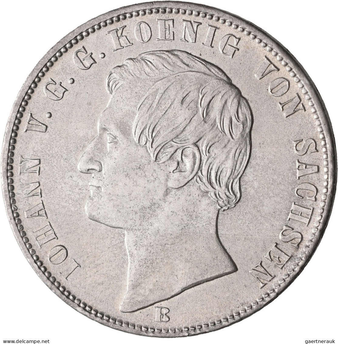 Sachsen: Johann 1854-1873: Taler 1868 B (Ausbeutetaler), AKS 135, Jaeger 127, Vo - Sonstige & Ohne Zuordnung