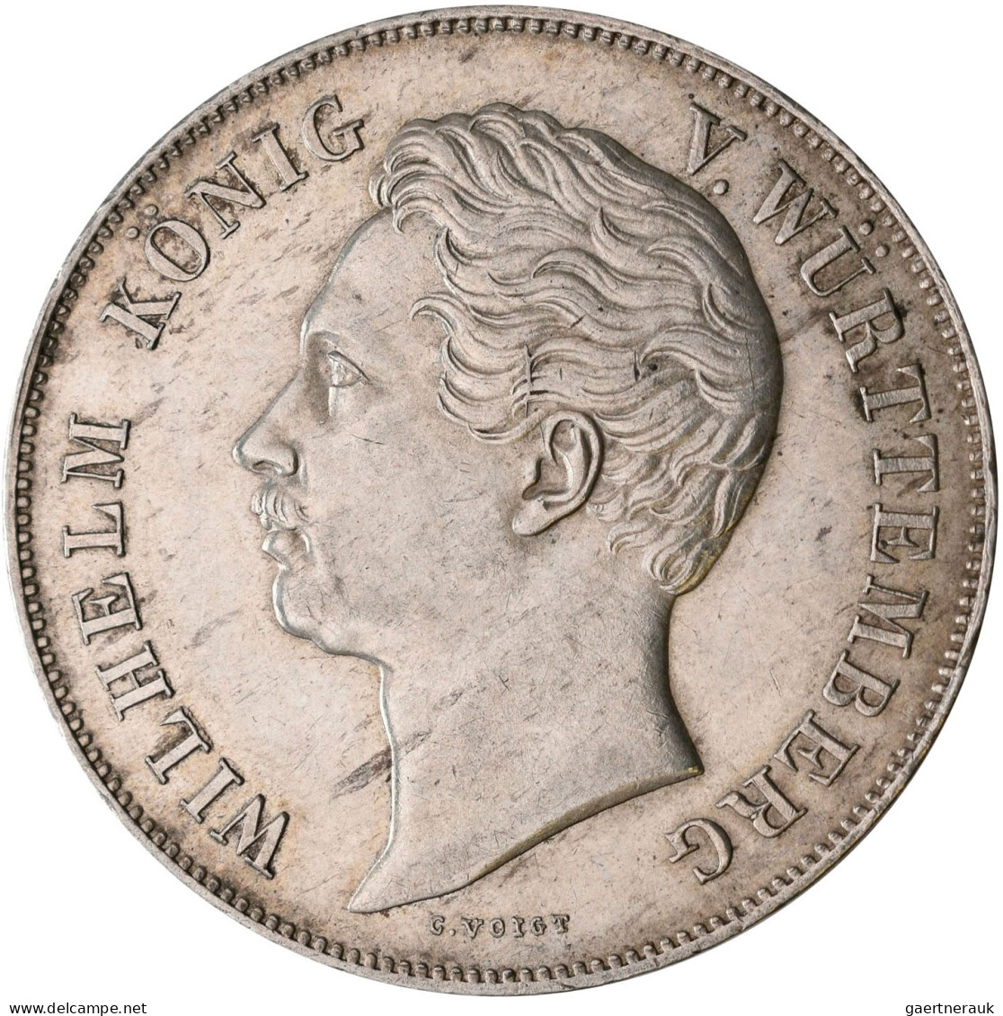 Württemberg: Wilhelm I. 1816-1864: Doppelgulden 1850 (Zwey Gulden), AKS 76, Jaeg - Other & Unclassified