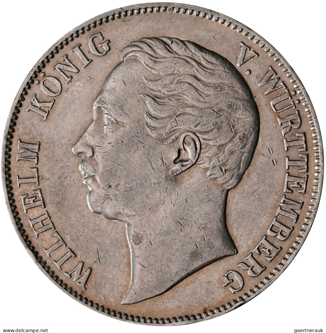 Württemberg: Wilhelm I. 1816-1864: Taler 1859 (Vereinstaler). AKS 77, Jaeger 83, - Sonstige & Ohne Zuordnung