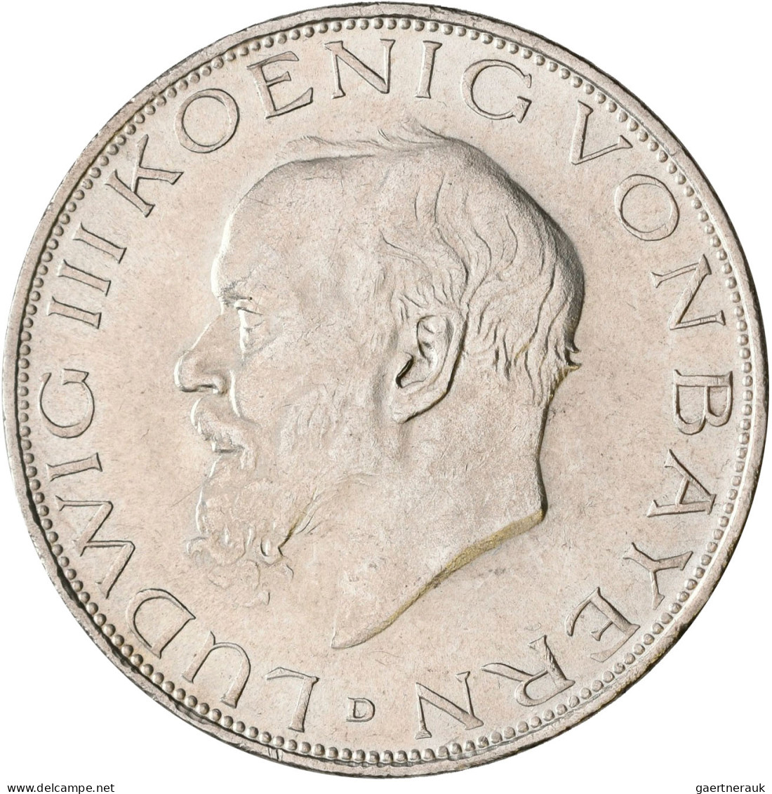 Bayern: Ludwig III. 1913-1918: 2 X 3 Mark 1914 D, Jaeger 52. Beide Um Vorzüglich - Taler Et Doppeltaler