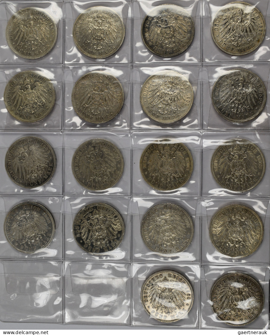 Preußen: Sammlung 41 Münzen, Dabei 12 X 2er (J.102), 11 X 3er (J. 103) Und 18 X - Taler & Doppeltaler