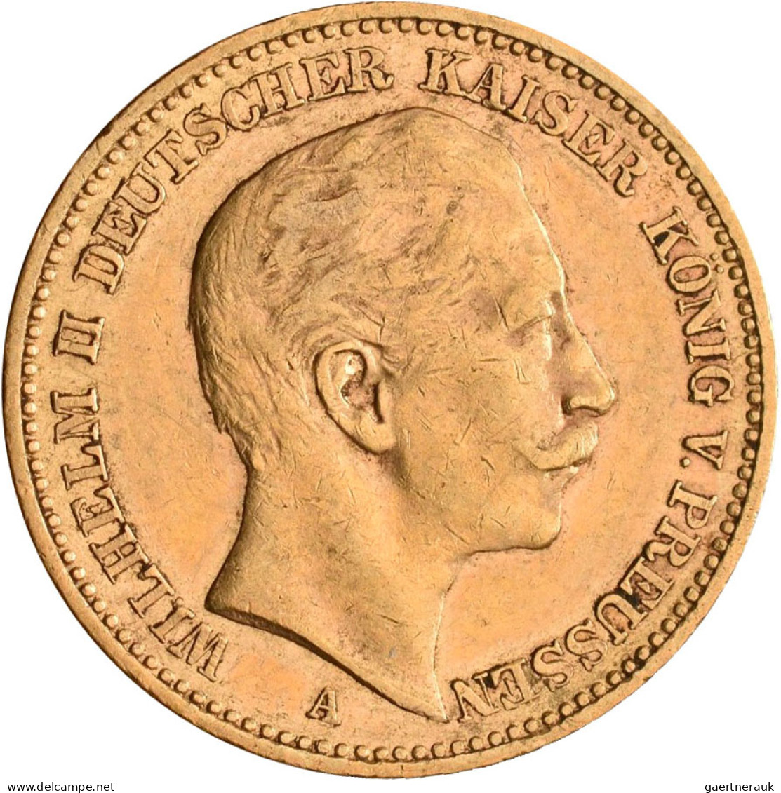 Preußen - Anlagegold: Sammlung mit 6 x 10 Mark sowie 7 x 20 Mark von Wilhelm I.