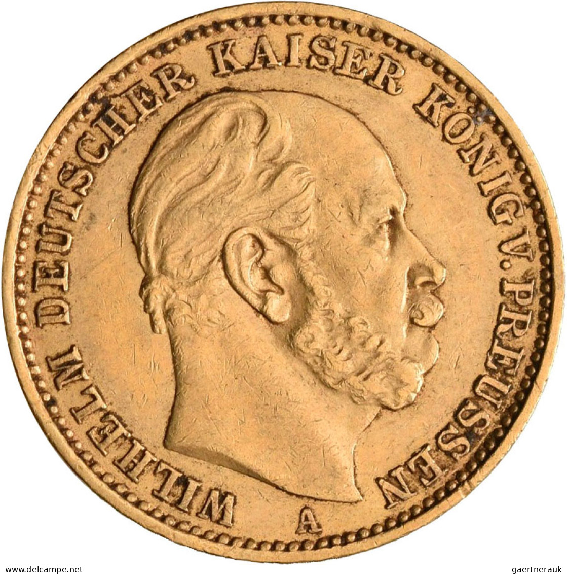 Preußen - Anlagegold: Sammlung mit 6 x 10 Mark sowie 7 x 20 Mark von Wilhelm I.