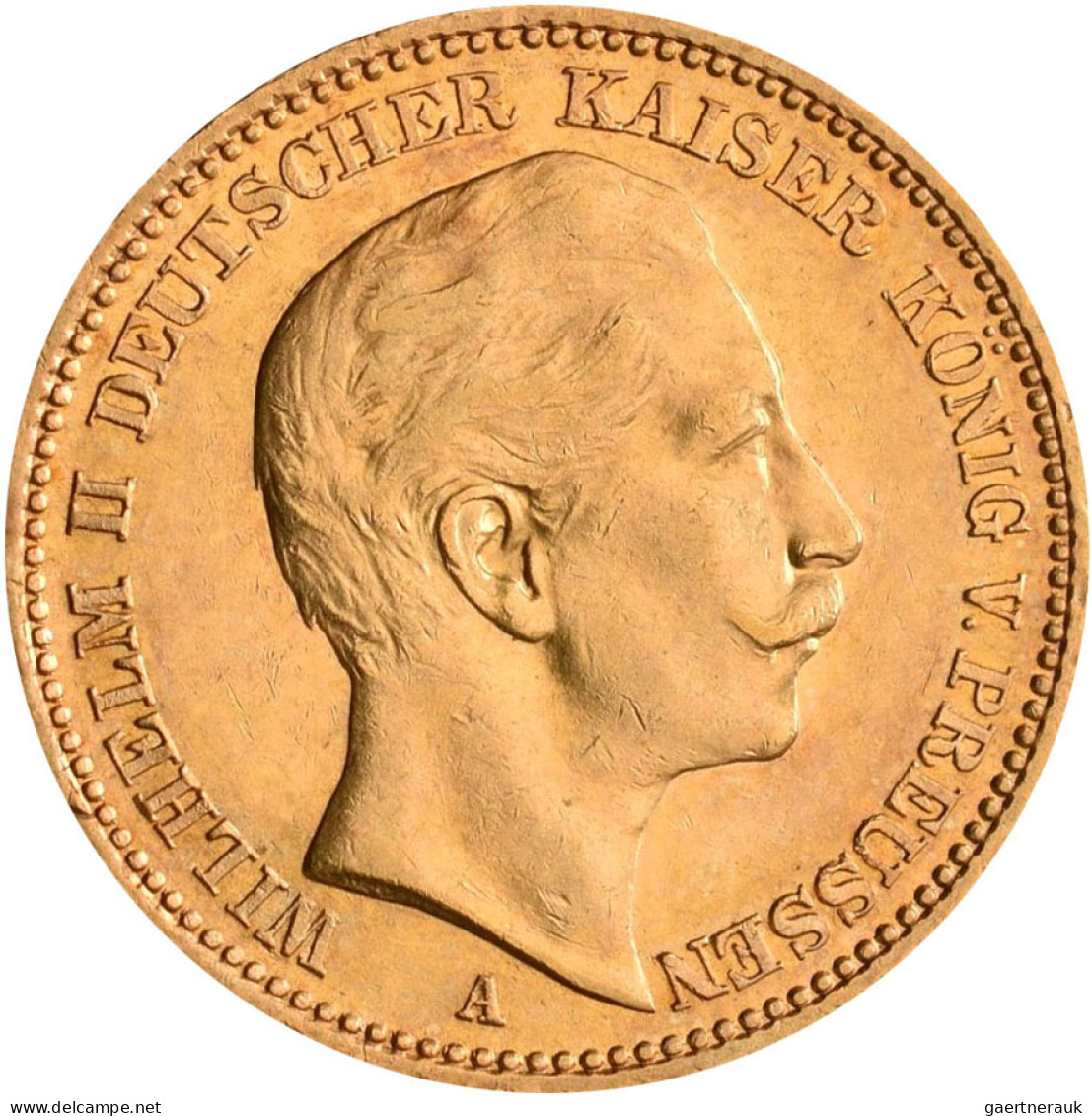 Preußen - Anlagegold: Sammlung mit 6 x 10 Mark sowie 7 x 20 Mark von Wilhelm I.