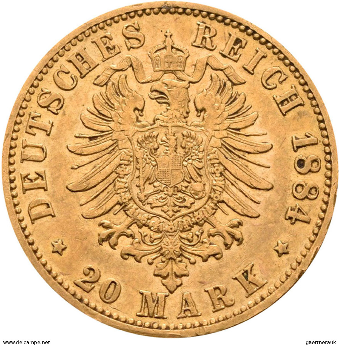 Preußen - Anlagegold: Sammlung mit 6 x 10 Mark sowie 7 x 20 Mark von Wilhelm I.