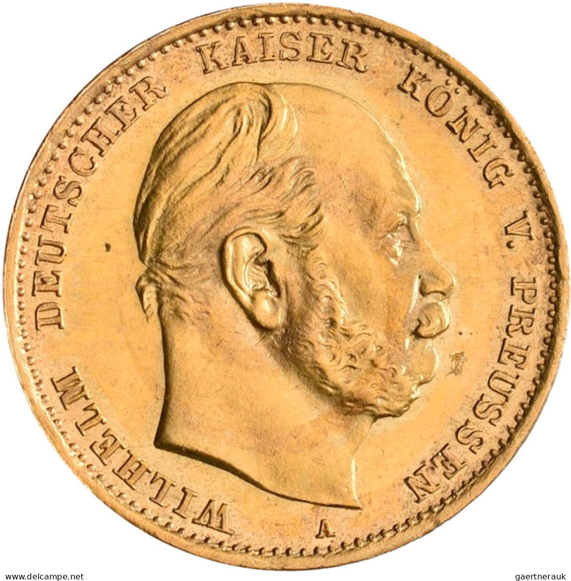 Preußen - Anlagegold: Sammlung mit 6 x 10 Mark sowie 7 x 20 Mark von Wilhelm I.