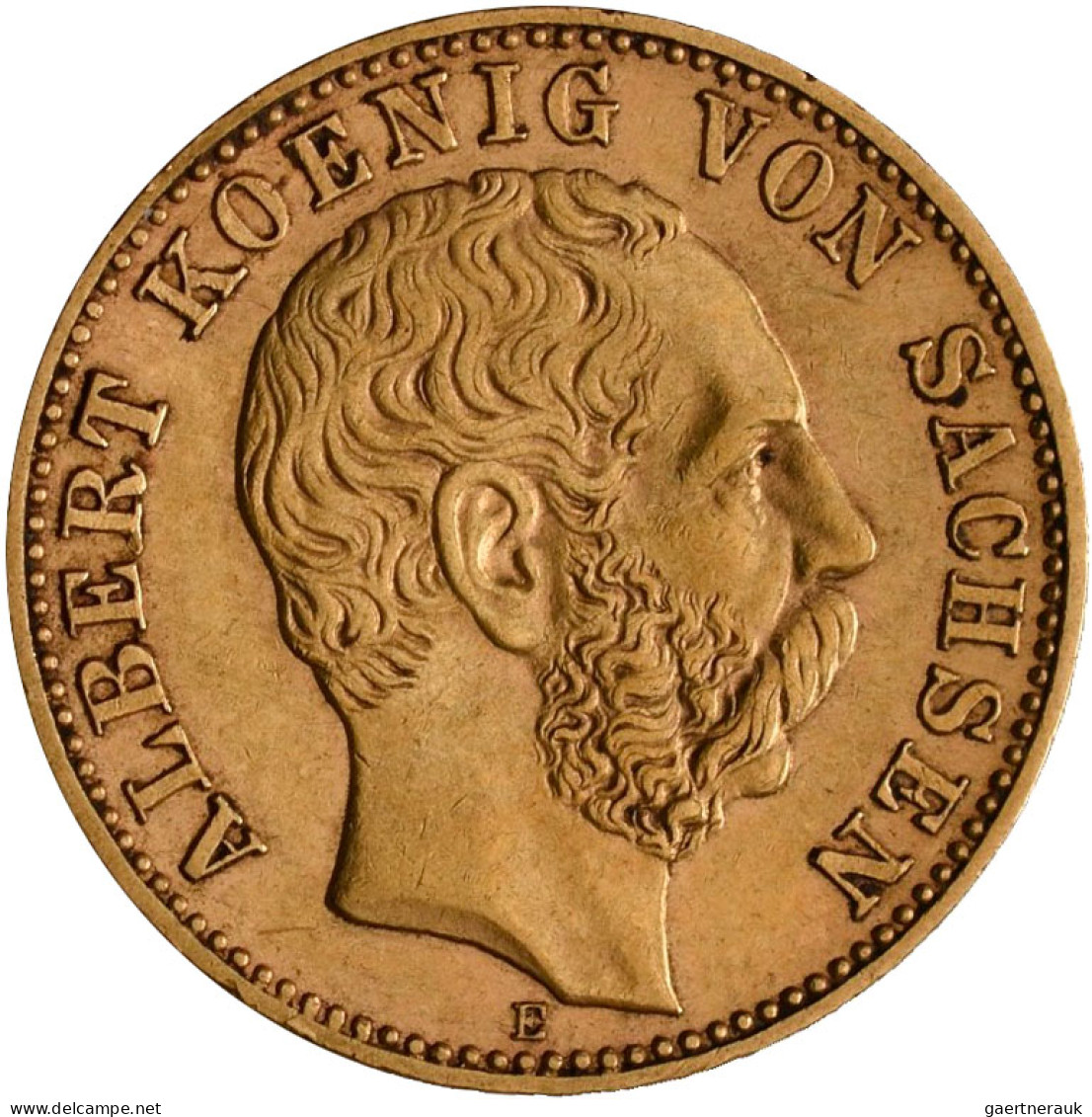 Sachsen - Anlagegold: Albert 1873-1902: 10 Mark 1893 E, Jaeger 263. 3,97 G, 900/ - 5, 10 & 20 Mark Gold