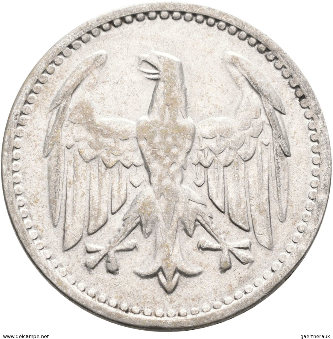 Weimarer Republik: 3 Reichsmark 1924 G, Jaeger 312, Sehr Schön+. - Autres & Non Classés