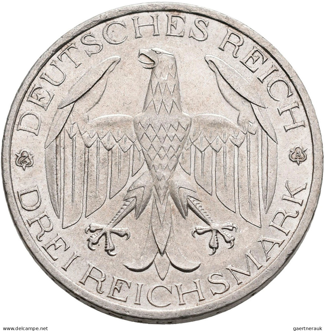 Weimarer Republik: 3 Reichsmark 1929, Waldeck, Jaeger 337, Vorzüglich - Stempelg - Andere & Zonder Classificatie