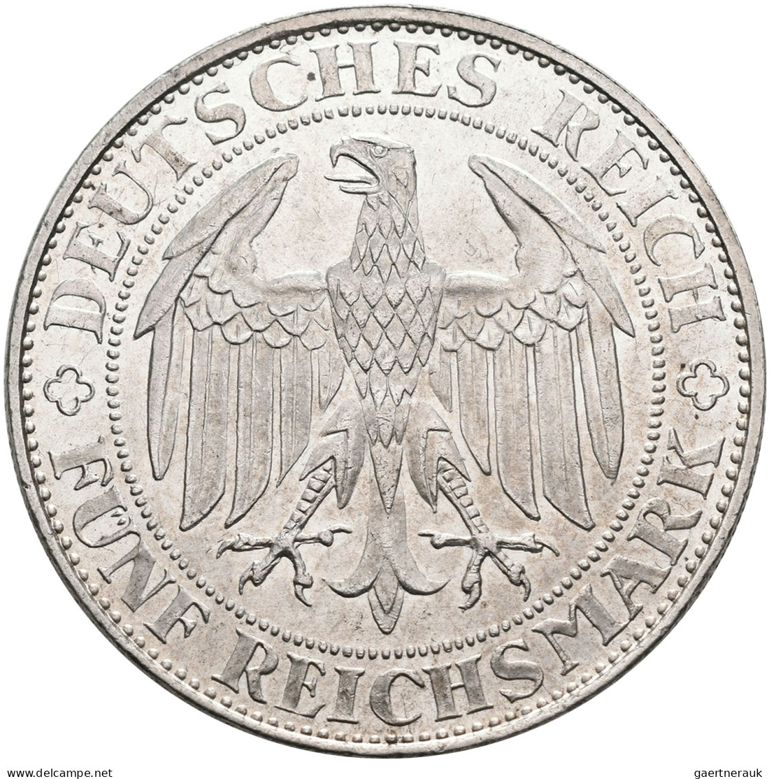 Weimarer Republik: 5 Reichsmark 1929 E, Meißen, Jaeger 339, Feine Kratzer, Vorzü - Sonstige & Ohne Zuordnung