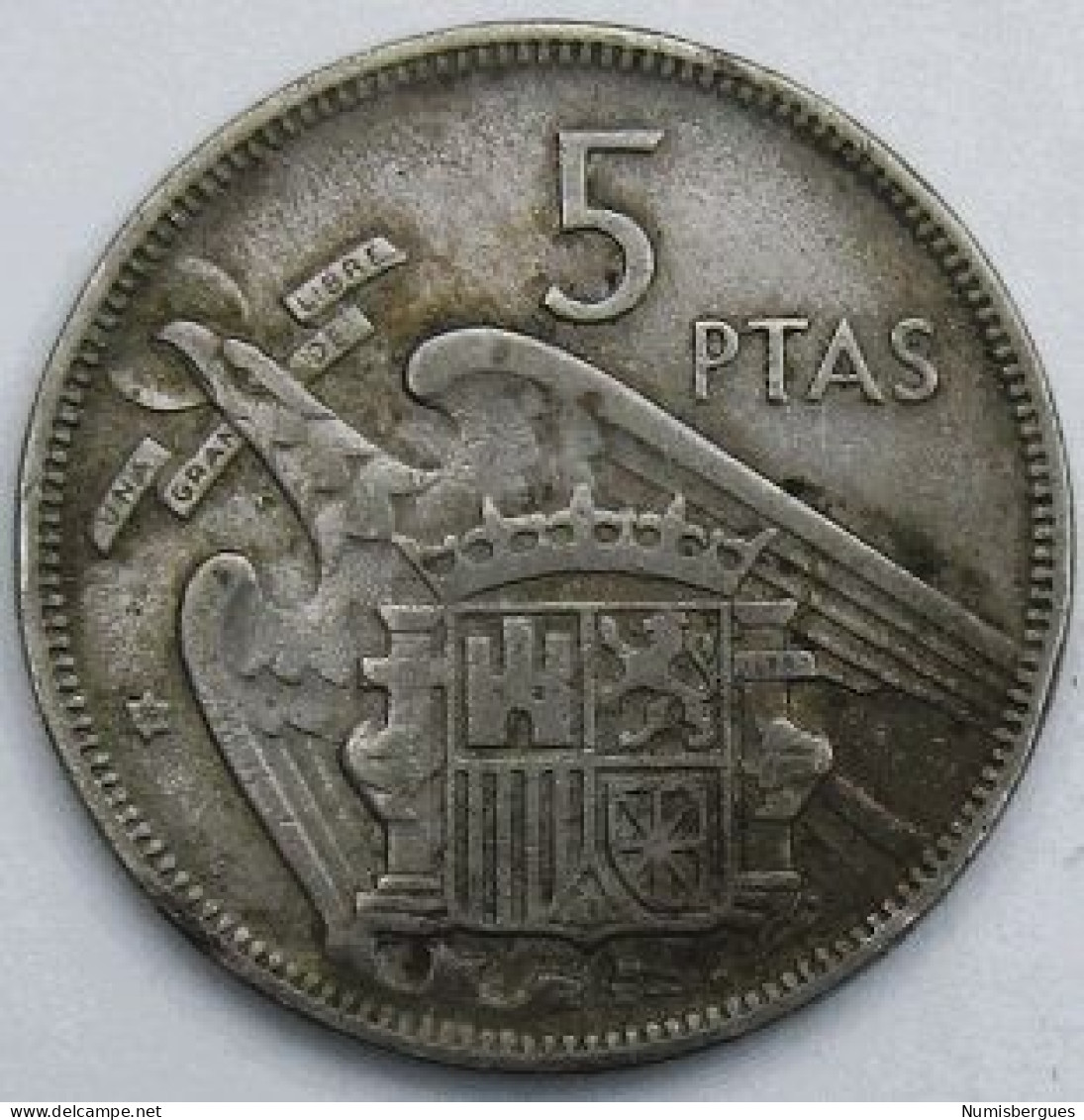 Pièce De Monnaie 5 Pesetas 1959 - 5 Pesetas