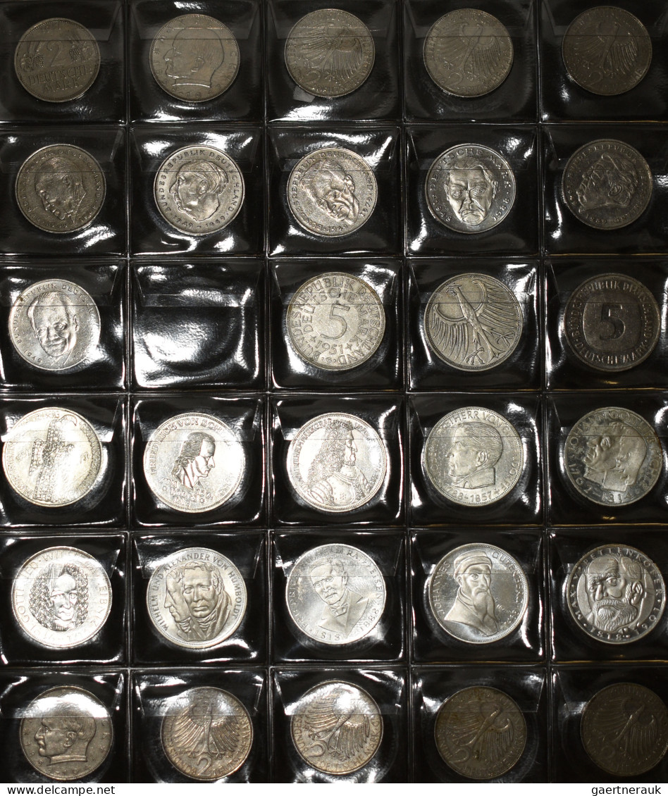 Bundesrepublik Deutschland 1948-2001: Sammlung DM Münzen, Dabei Einige Nominale - Autres & Non Classés