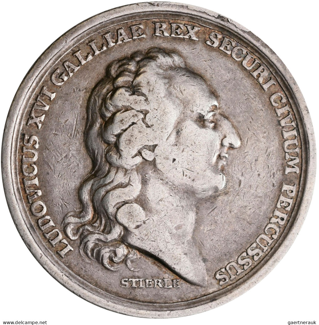Medaillen Alle Welt: Frankreich, Louis XVI. 1774-1793: Silbermedaille 1793 Von S - Zonder Classificatie