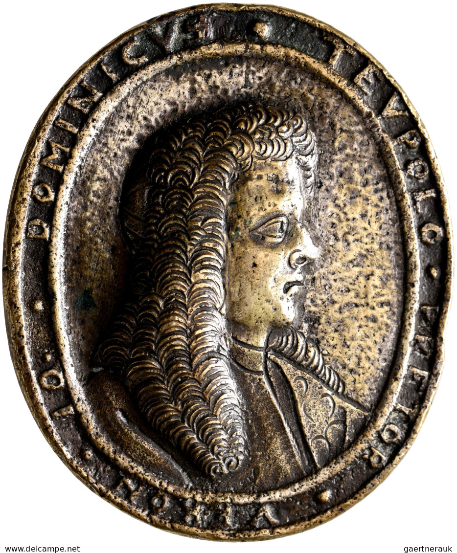 Medaillen Alle Welt: Italien, Verona: Ovale Bronzegussmedaille 1681, Auf Den Ven - Non Classificati