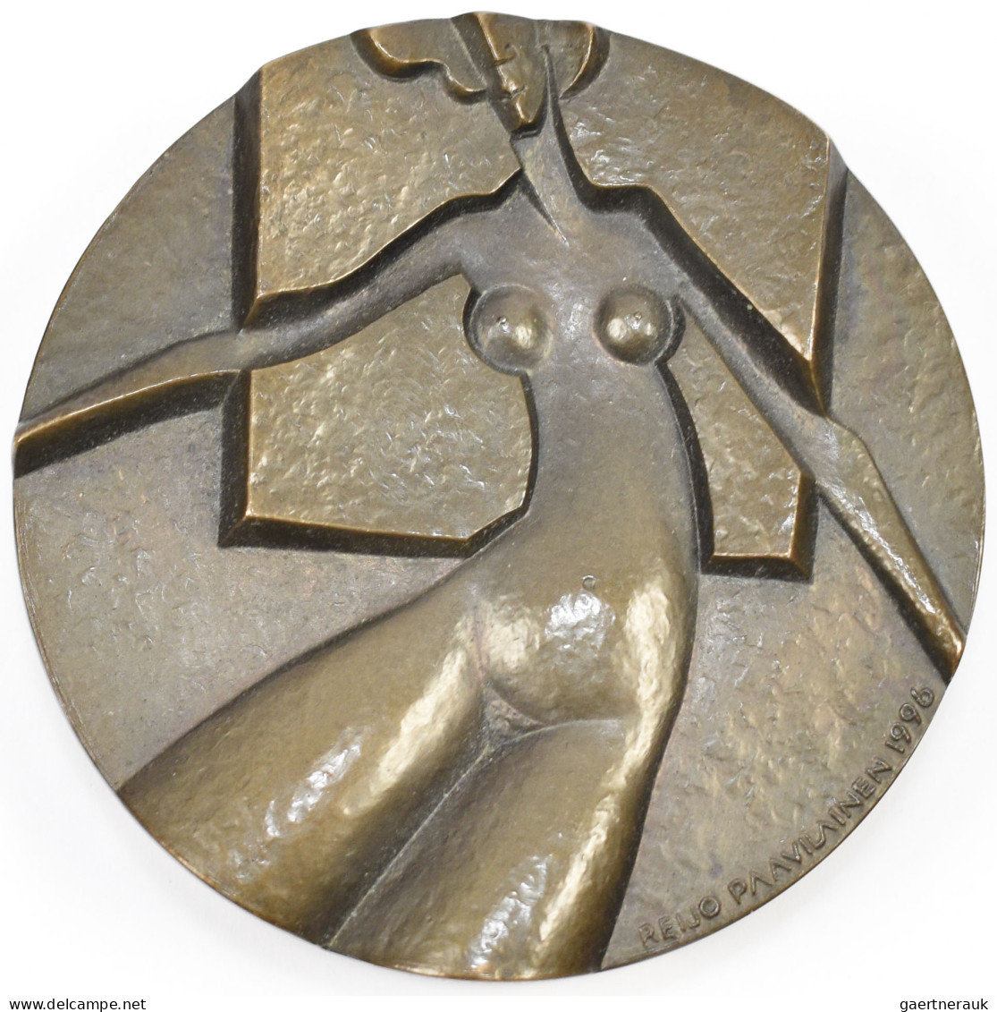 Medaillen Alle Welt: Italien: Modigliani Amadeo (1884-1920): Bronzegussmedaille - Non Classés