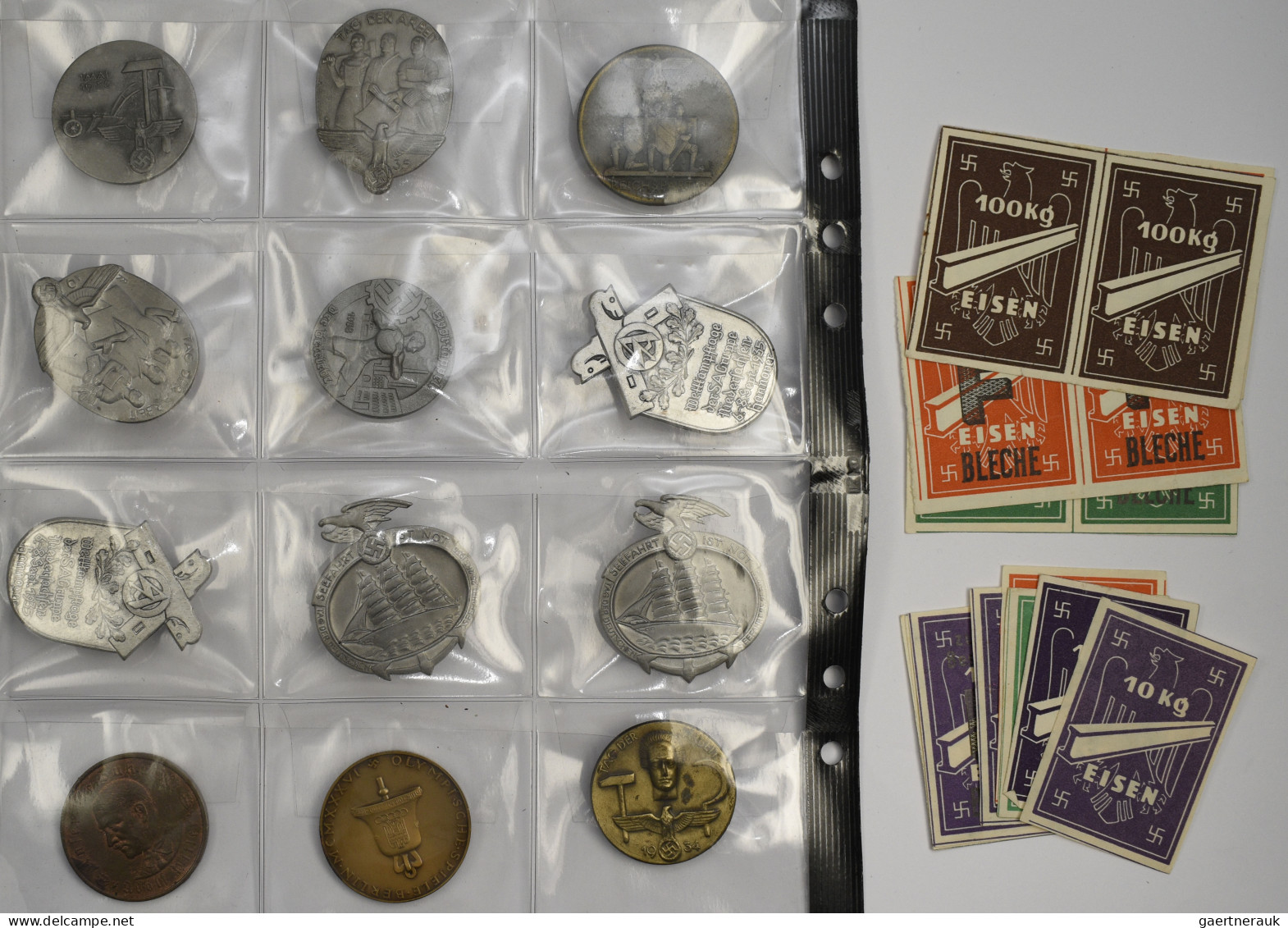 Medaillen Deutschland: Drittes Reich 1933-1945: Lot 13 Stück; Dabei Bronzemedail - Other & Unclassified