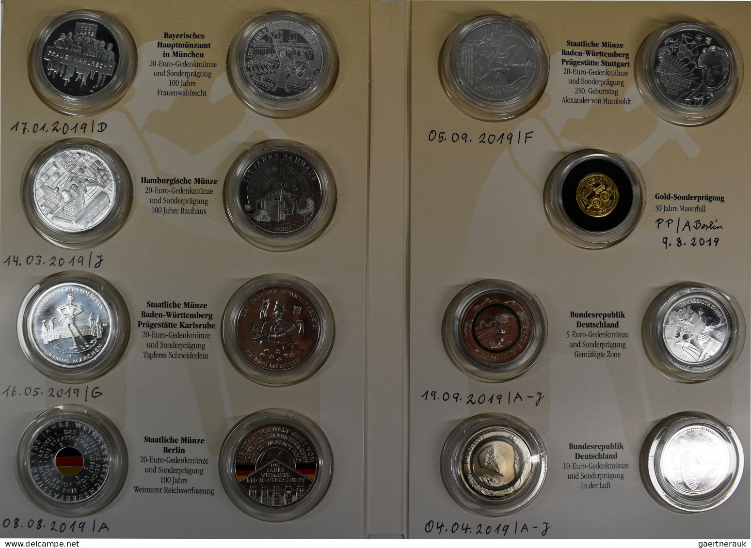 Medaillen Deutschland: Deutscher Sammlerclub: Offizielle Euro-Gedenkmünzen Und S - Sonstige & Ohne Zuordnung