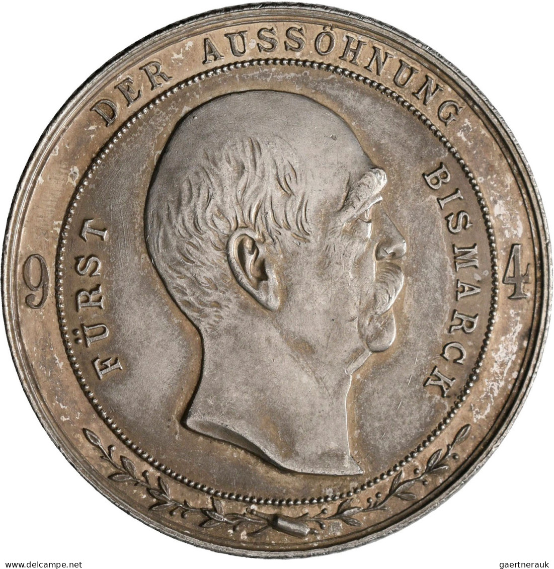 Medaillen Deutschland - Personen: Bismarck, Fürst Otto Von 1815-1898: Lot 2 Stüc - Autres & Non Classés