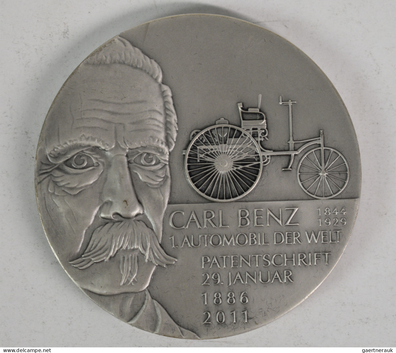 Medaillen Deutschland - Personen: Erfinder Aus Baden-Württemberg: Carl Benz Und - Sonstige & Ohne Zuordnung