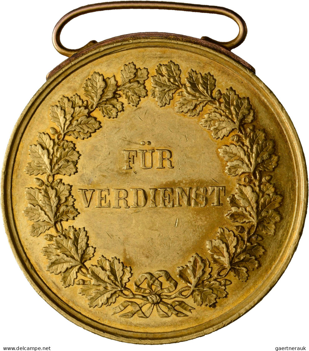 Medaillen Deutschland - Geographisch: Baden, Friedrich I. 1852-1907: Große Golde - Autres & Non Classés