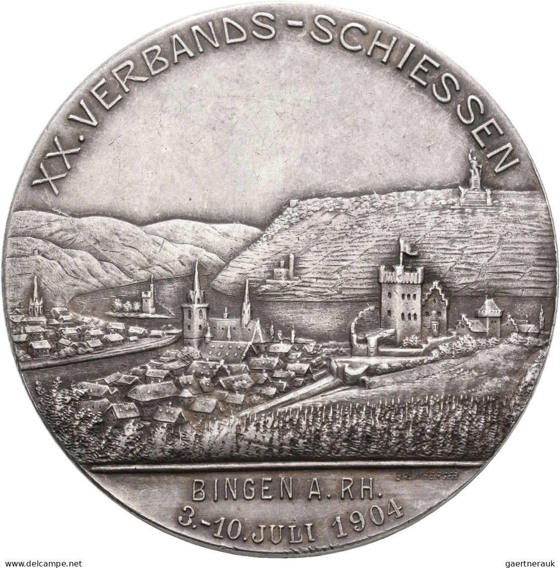 Medaillen Deutschland - Geographisch: Bingen: Silbermedaille 1904 Von Balmberger - Other & Unclassified