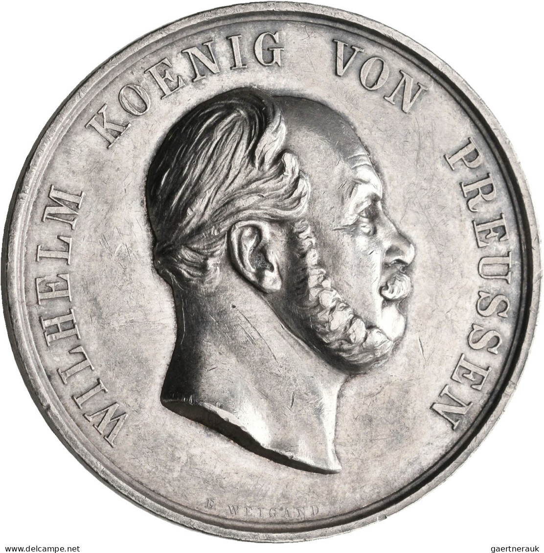 Medaillen Deutschland - Geographisch: Brandenburg-Preußen, Wilhelm I. 1861-1888: - Autres & Non Classés