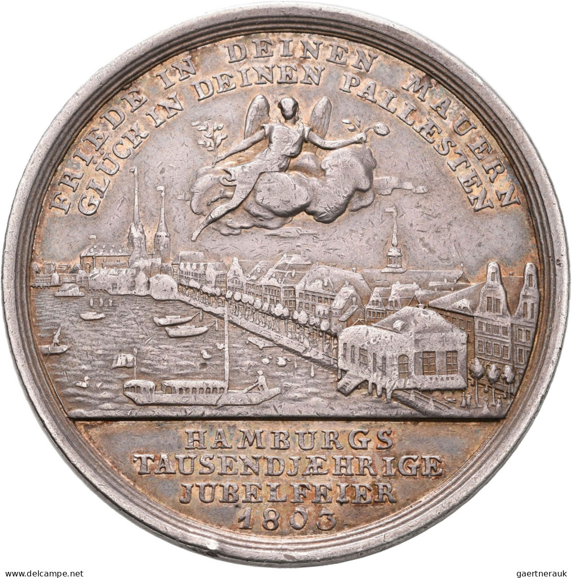 Medaillen Deutschland - Geographisch: Hamburg: Silbermedaille 1803, Von J. V. Dö - Sonstige & Ohne Zuordnung