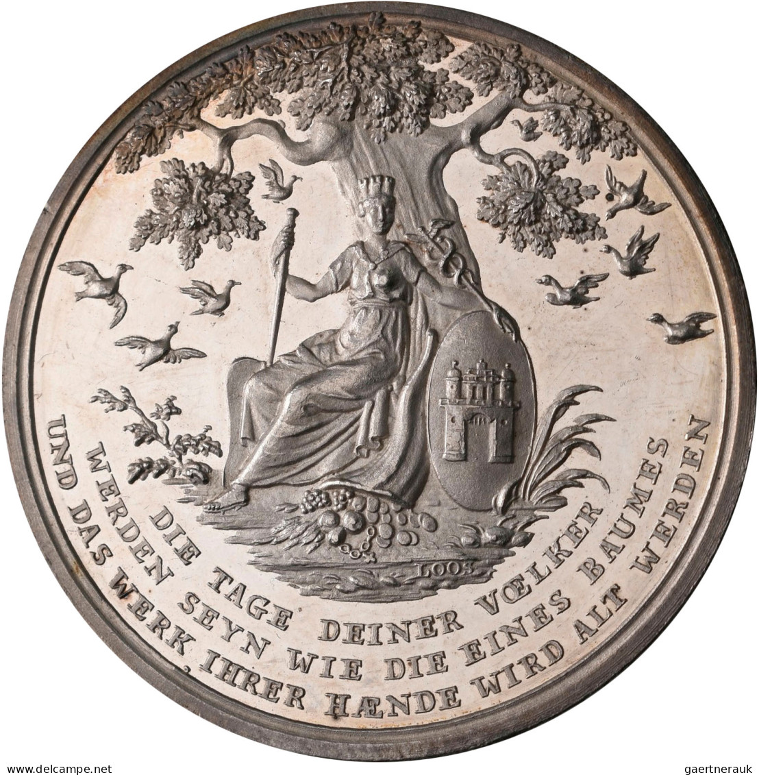 Medaillen Deutschland - Geographisch: Hamburg: Silbermedaille 1803, Von J. V. Dö - Altri & Non Classificati