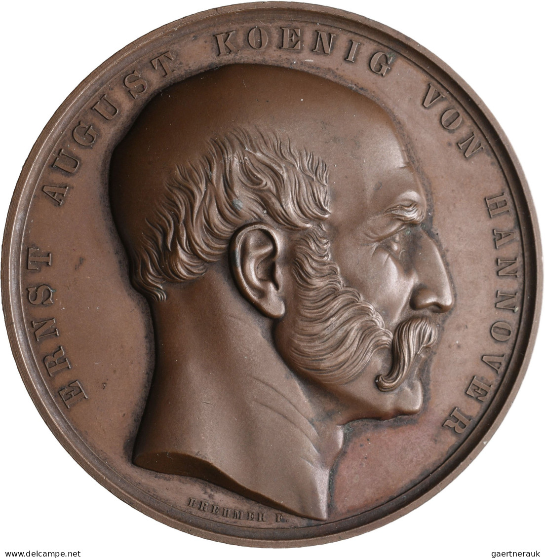 Medaillen Deutschland - Geographisch: Hannover: Bronzemedaille 1861, Von F. Breh - Andere & Zonder Classificatie