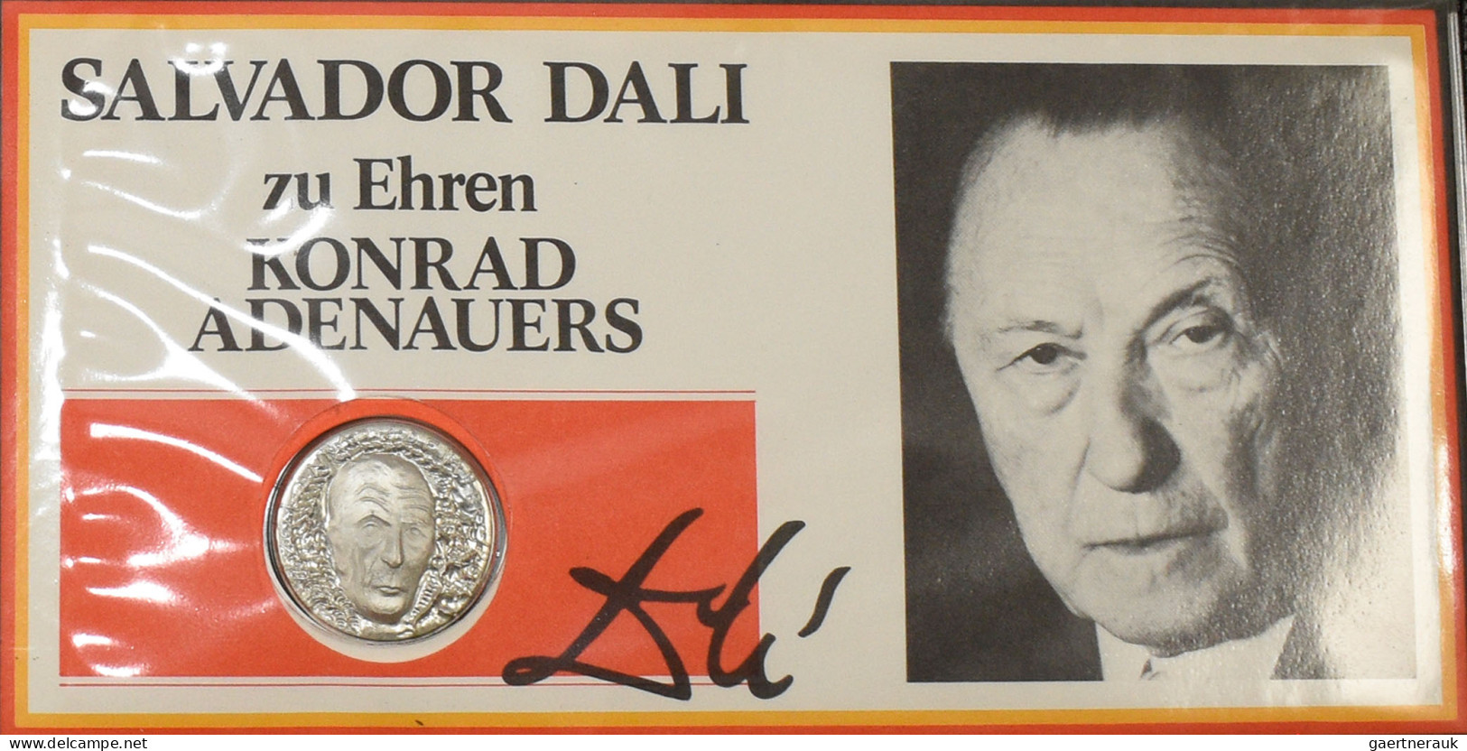 Medaillen Deutschland - Sonstige: DALI, Salvador: Silbermedaillen 1976, Konrad A - Sonstige & Ohne Zuordnung