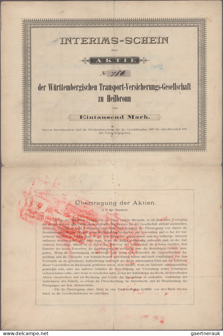 Alte Aktien / Wertpapiere: Deutschland, Vincentius-Verein In Baden-Baden AG, Nam - Sonstige & Ohne Zuordnung