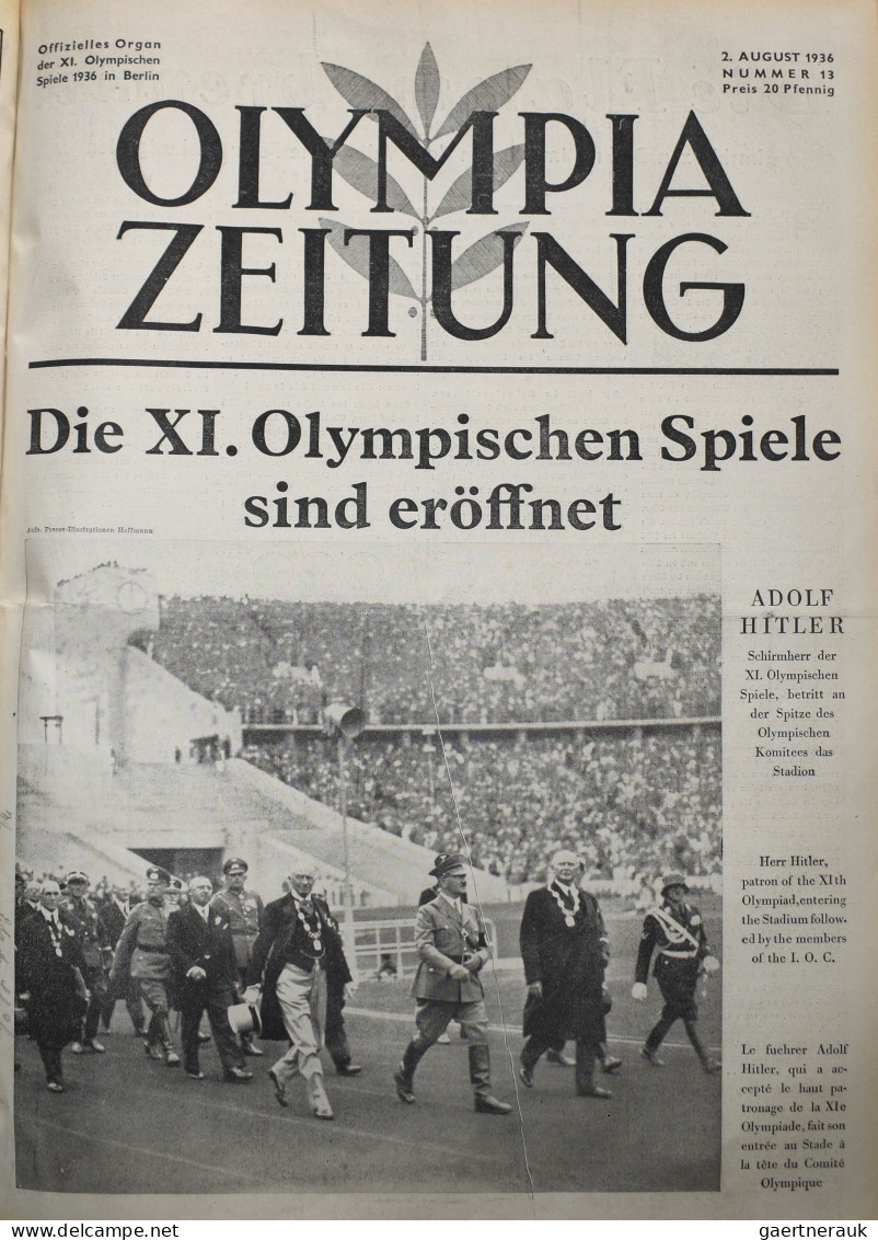 Varia, Sonstiges: Berlin 1936: Olympia Zeitung, Offizielles Organ Der XI. Olympi - Altri & Non Classificati