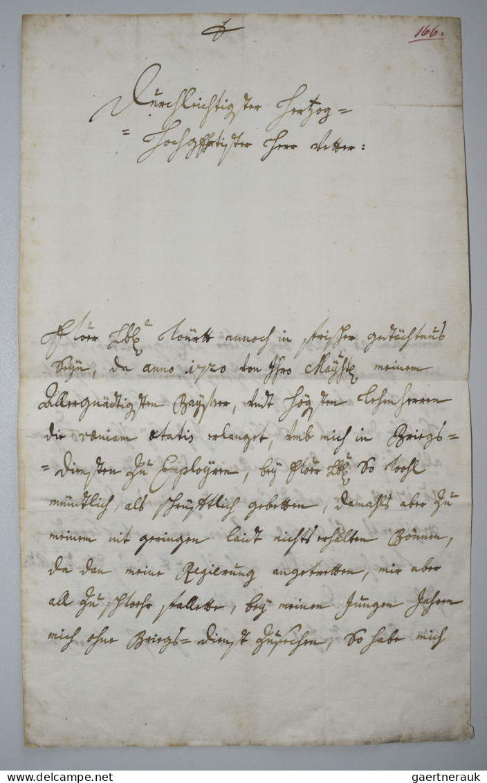 Varia, Sonstiges: Autograph: Hohenzollern-Sigmaringen, Joseph Franz Ernst 1715-1 - Autres & Non Classés