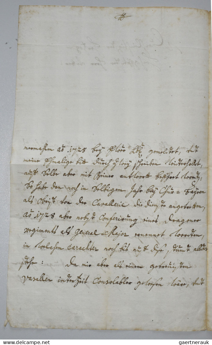 Varia, Sonstiges: Autograph: Hohenzollern-Sigmaringen, Joseph Franz Ernst 1715-1 - Sonstige & Ohne Zuordnung