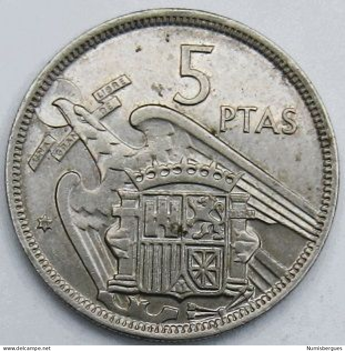 Pièce De Monnaie 5 Pesetas 1972 - 5 Pesetas