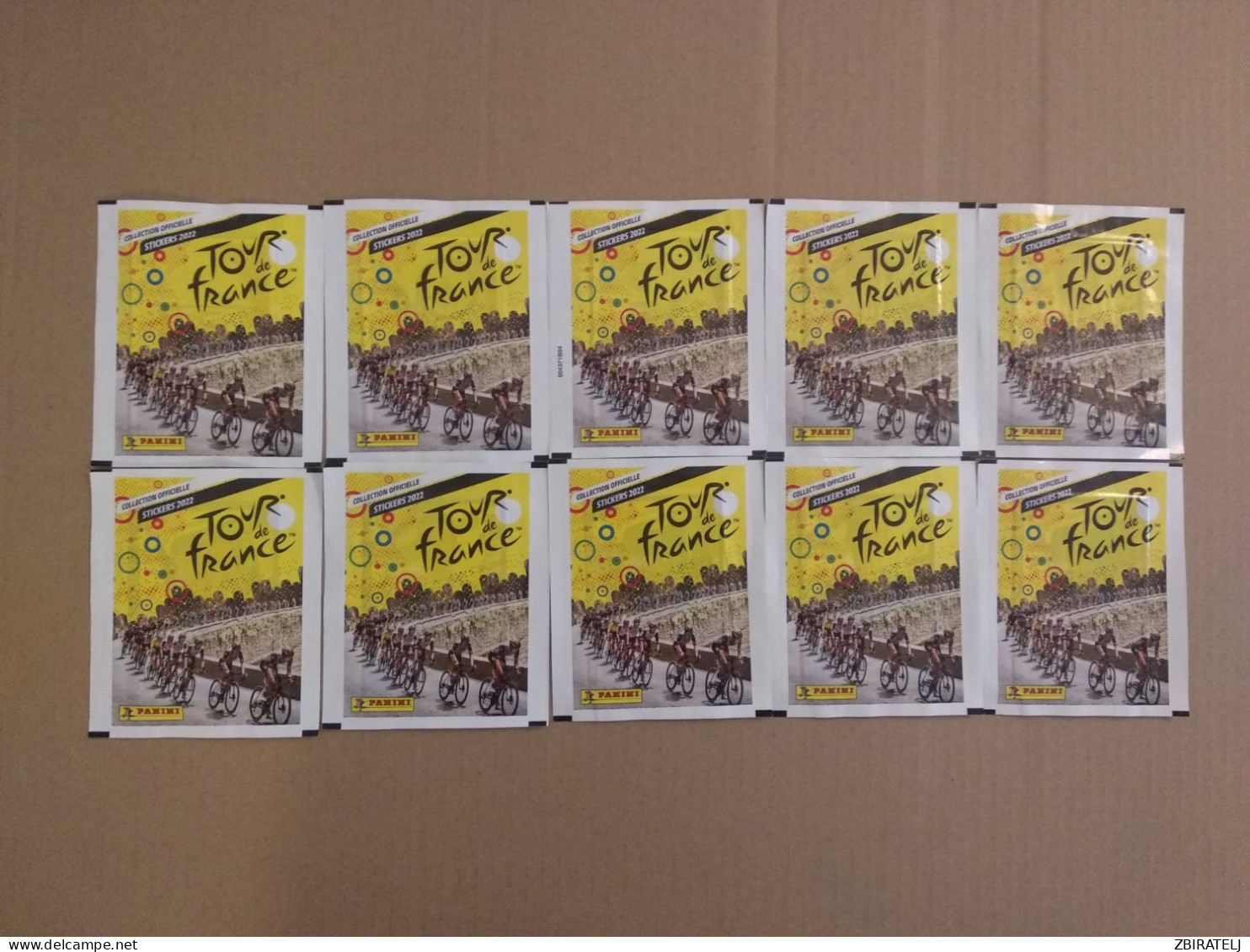 10 X PANINI TOUR DE FRANCE 2022 - PACKS (50 Stickers) Tüte Bustina Pochette Packet Pack - Edición  Inglesa