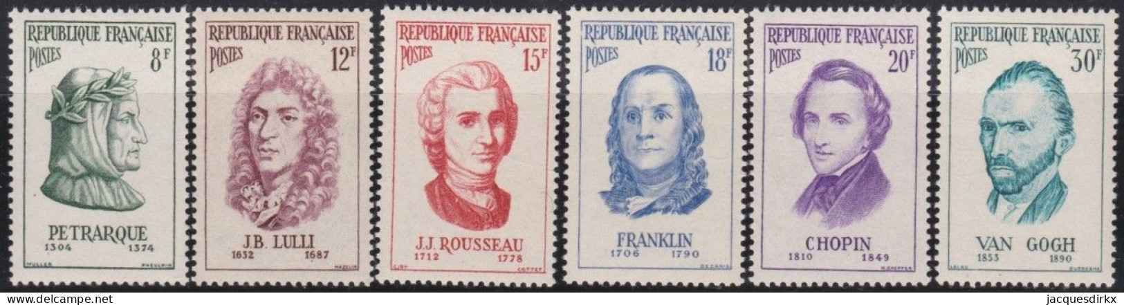 France  .  Y&T   .    1082/1087   .   **    .    Neuf Avec Gomme Et SANS Charnière - Unused Stamps