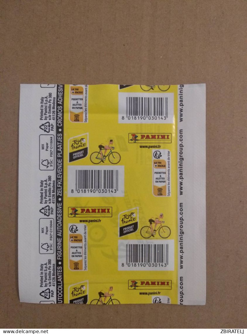 1 X PANINI TOUR DE FRANCE 2022 - PACK (5 Stickers) Tüte Bustina Pochette Packet Pack - Edition Anglaise