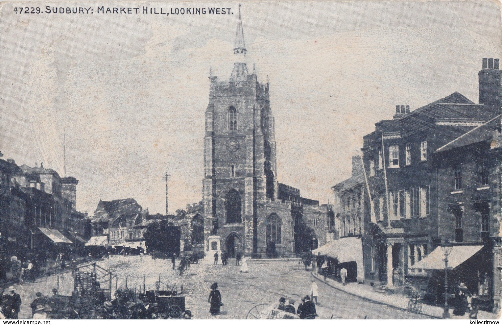 SUDBURY - MARKET HILL - LOOKING WEST - Ipswich