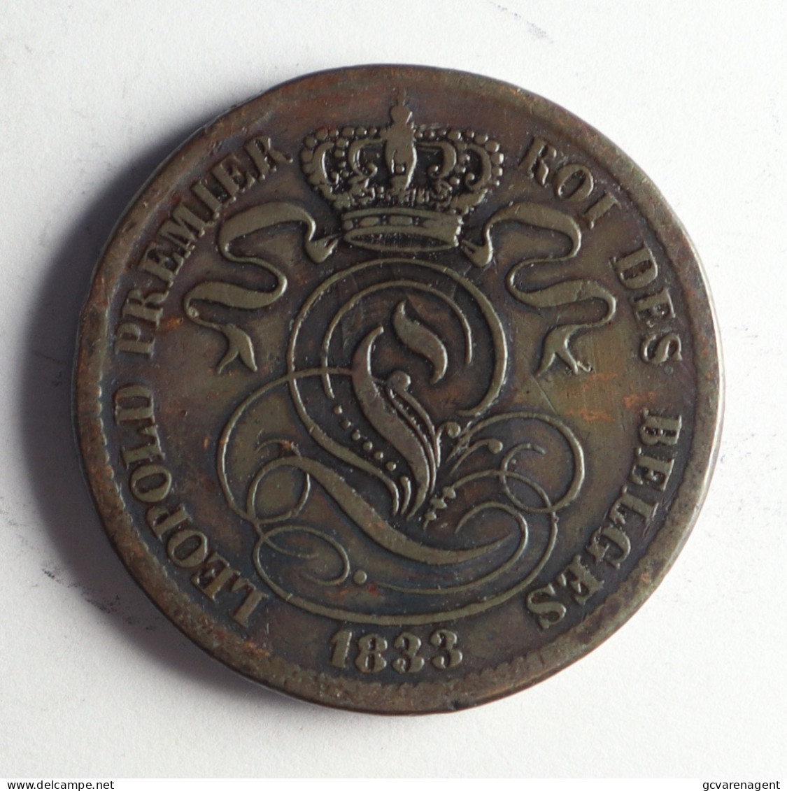 BELGIE  10 CENT 1833  MOOIE STAAT   4 SCANS - 10 Centimes