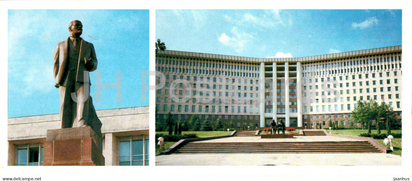 Chisinau - Monument To Lenin At Victory Square - Moldova SSR Communist Party Building - 1985 - Moldova USSR - Unused - Moldavie