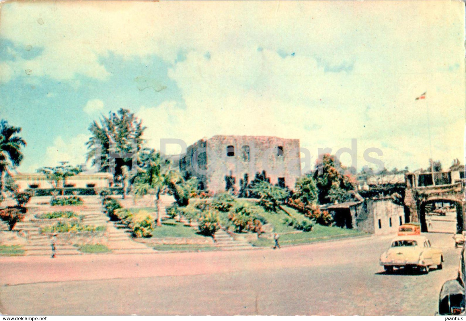 Christophe Colomb Aux Indes Occidentales - Plasmarine - Old Postcard - 1955 - Dominican Republic - Used - Repubblica Dominicana