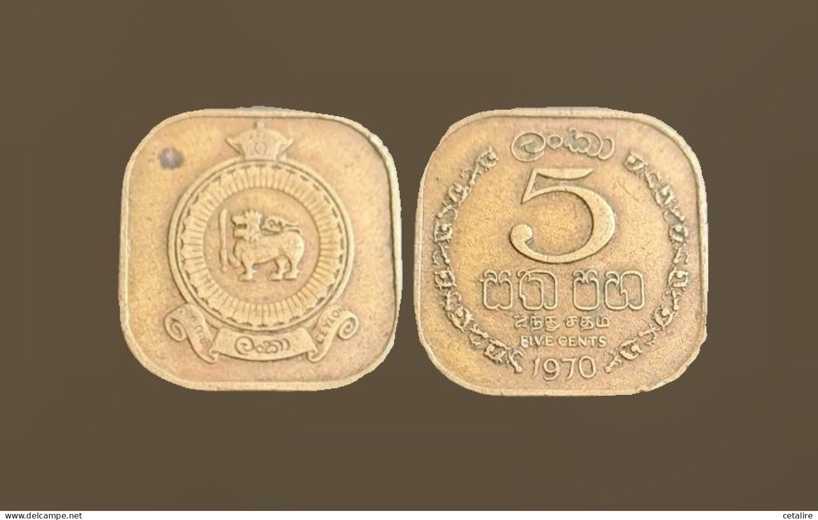 Ceylan 5 Cents 1970 TTB - Sri Lanka